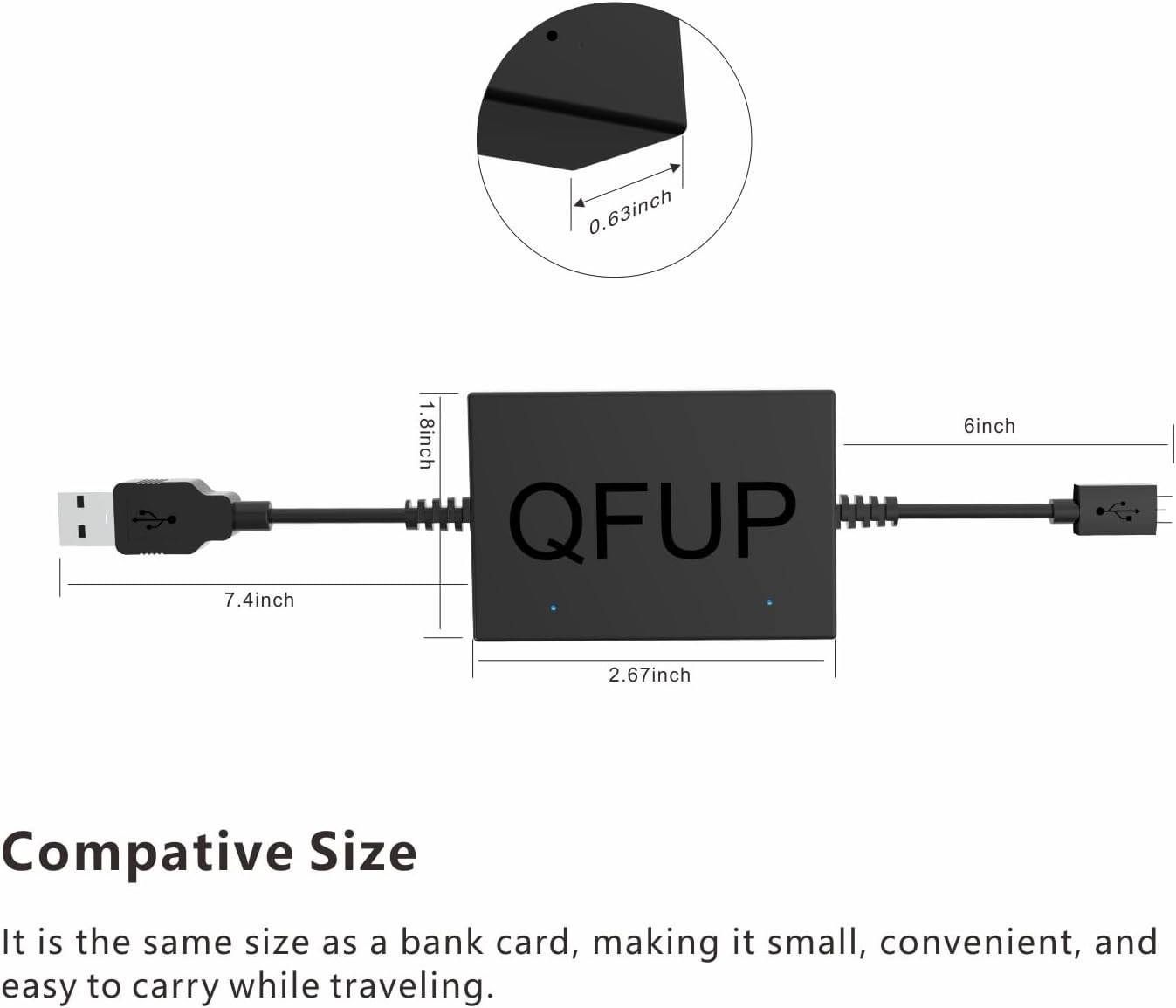 USB Power Cable for Fire TV Stick and Streaming Devices, Plug and Play Design