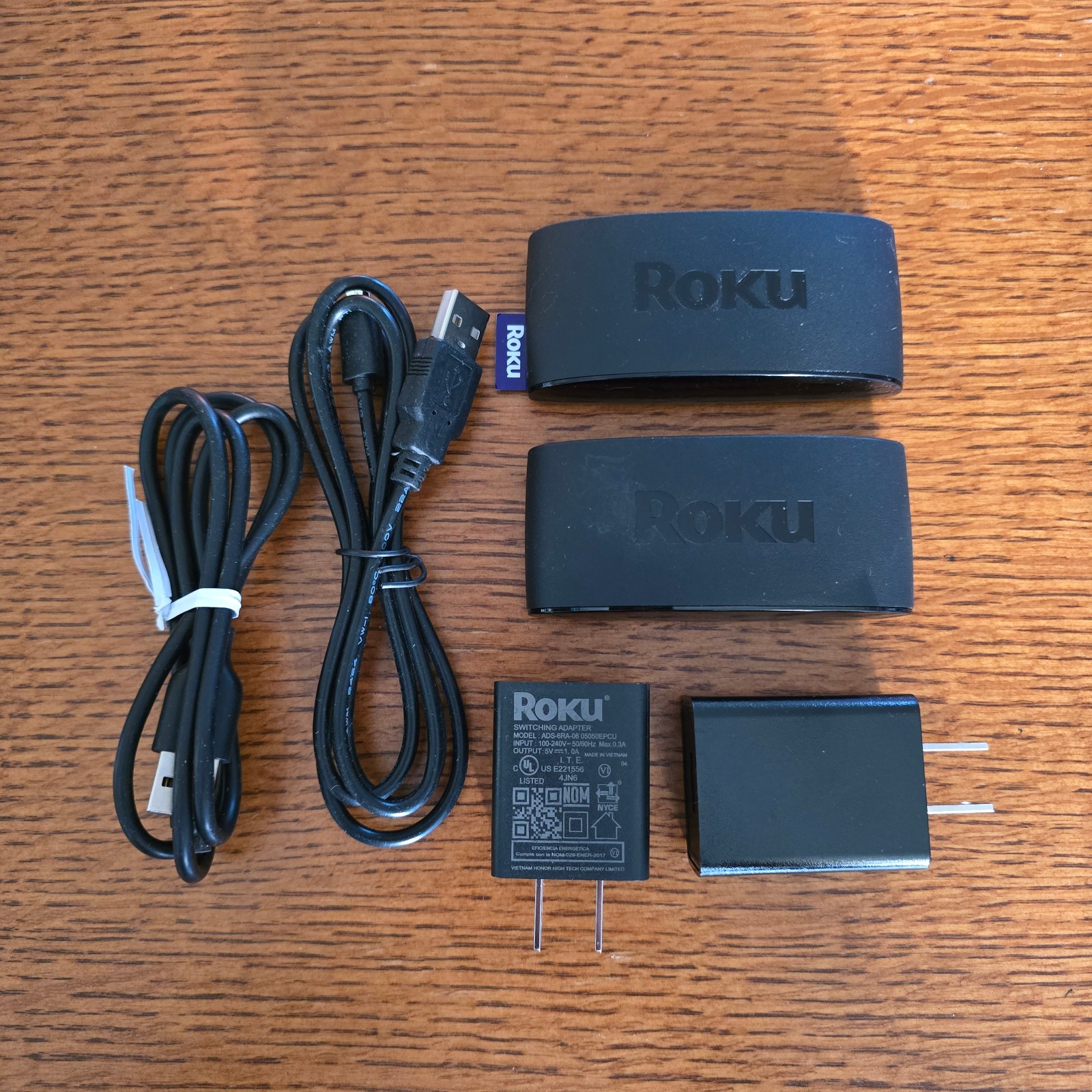 Lot of 2: Roku Express 4K+ Streaming Media Player Device 3941X, NO REMOTES