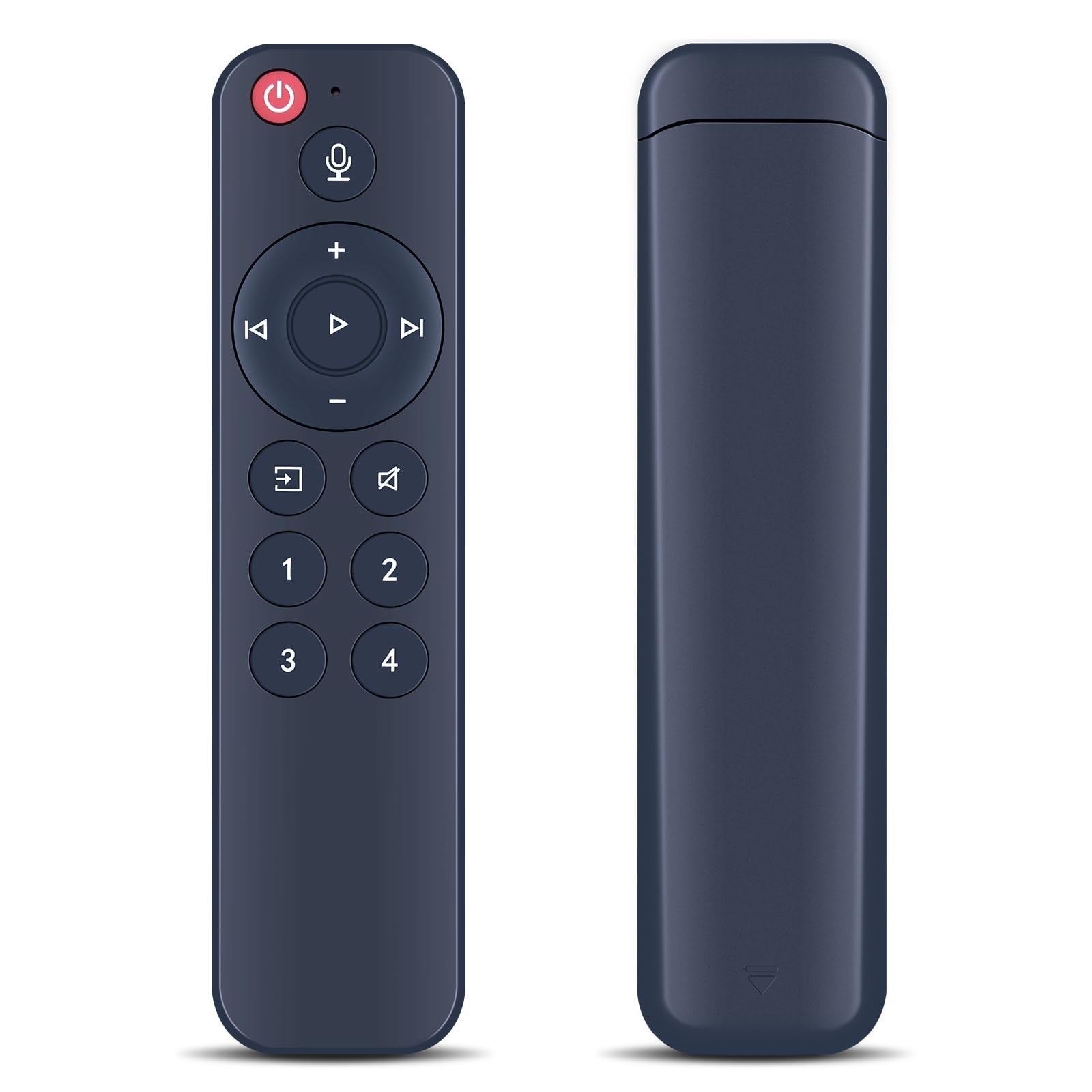 Voice Replacement Remote for AirPlay 2 Audio Streamer, Push-to-Talk, 4 Music Pre