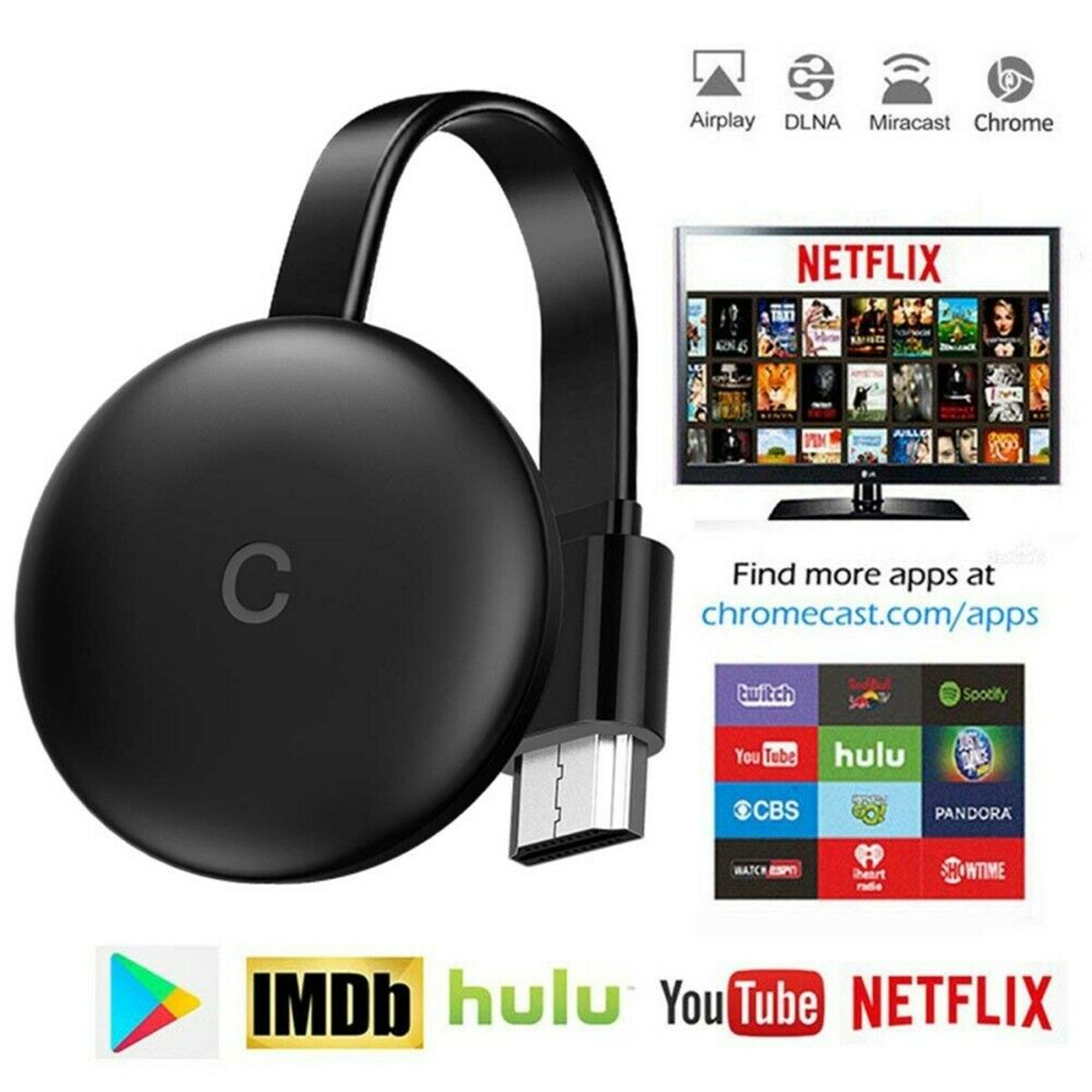 G12 HD 1080P Wireless WiFi Display Receiver TV Dongle Miracast DLNA Airplay HDMI