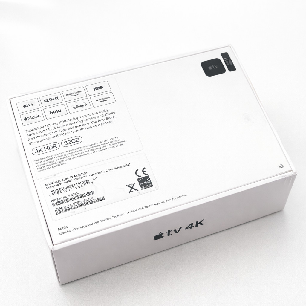 APPLE TV 4K (32GB) ORIGINAL EMPTY RETAIL BOX & INSERTS PACKAGING ONLY