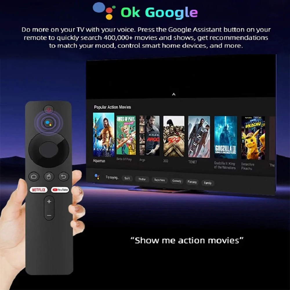 Android TV Box Q10 Android 14 Dual Wifi 2.4G&5G Google Voice Ram 4GB 8GB Rom 64G