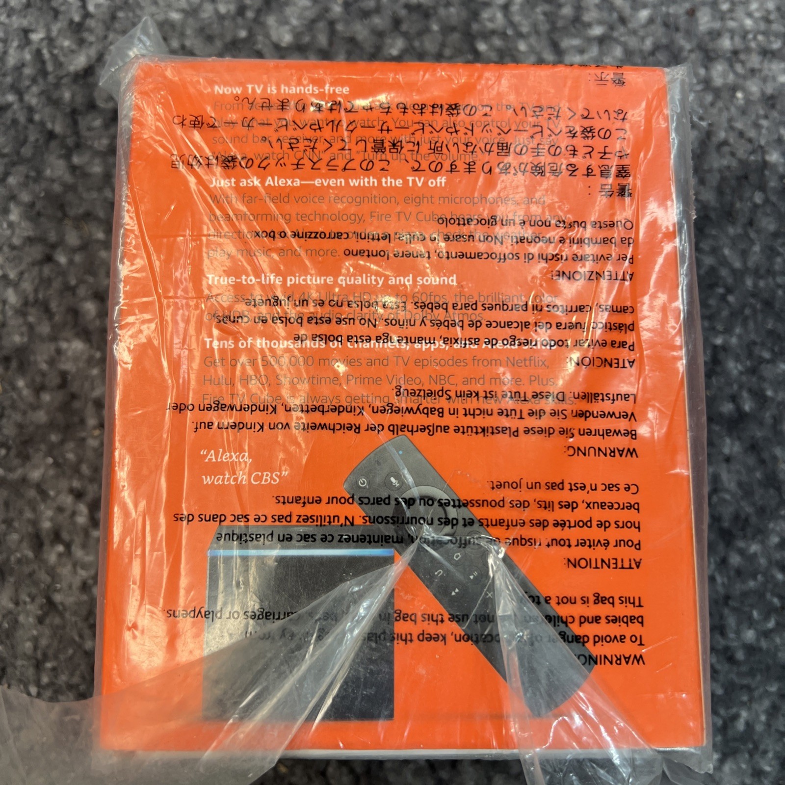Amazon Fire TV Cube 1st Gen 4K Streaming Media Player with Gen 2 Remote – Sealed