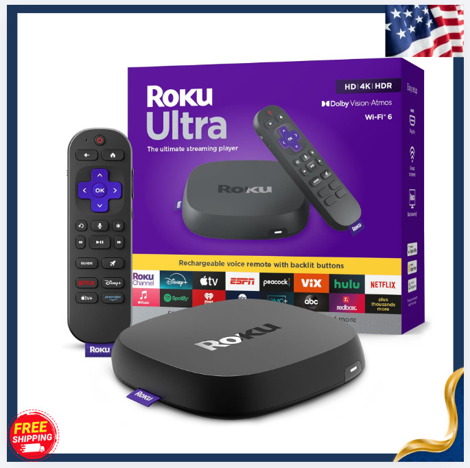 New 4K Streaming Device HDR10+ Dolby Vision Atmos Wi-Fi 6 Voice Remote