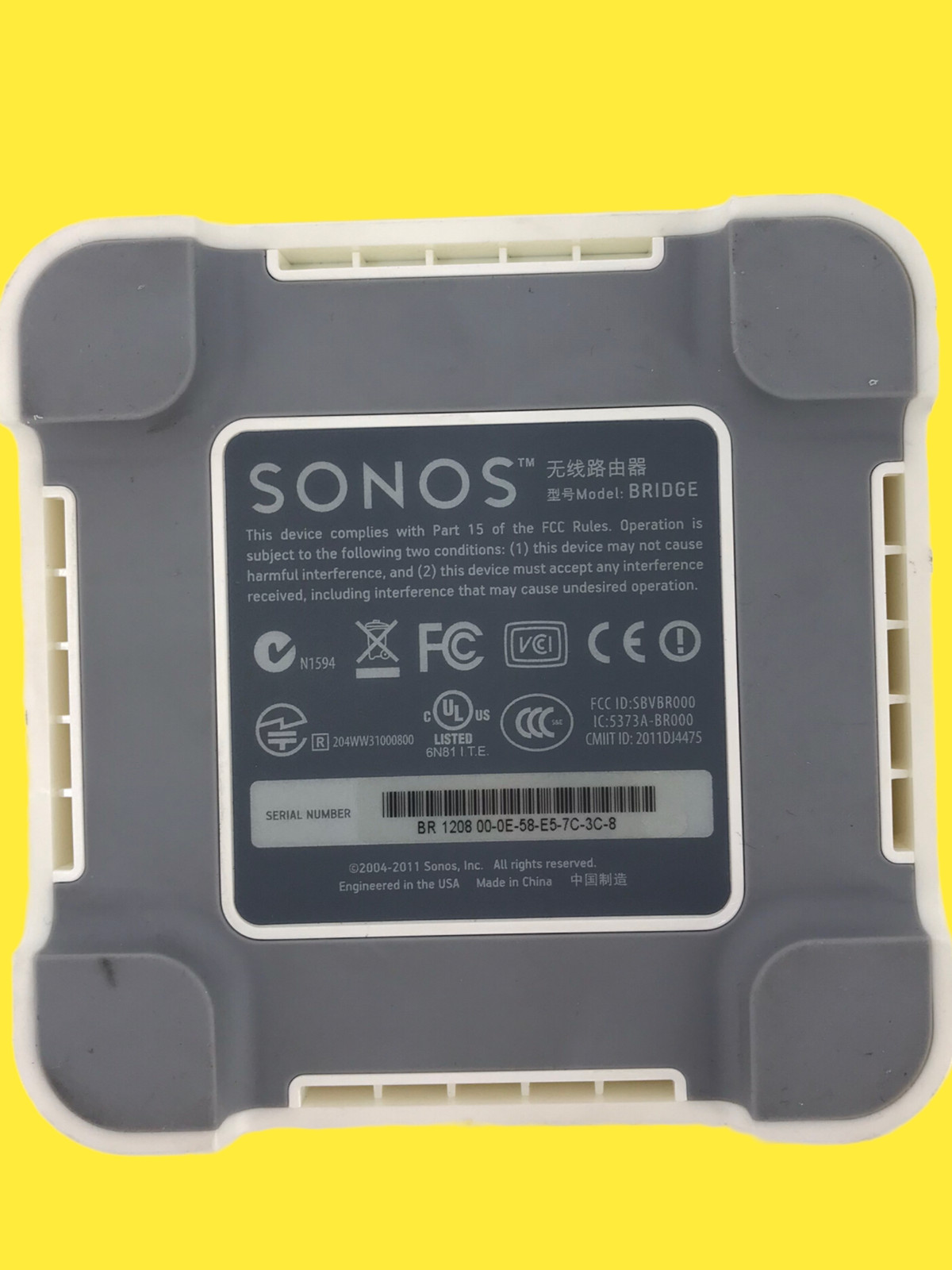 Sonos Bridge Wireless HiFi System – White #U6998 z64/108