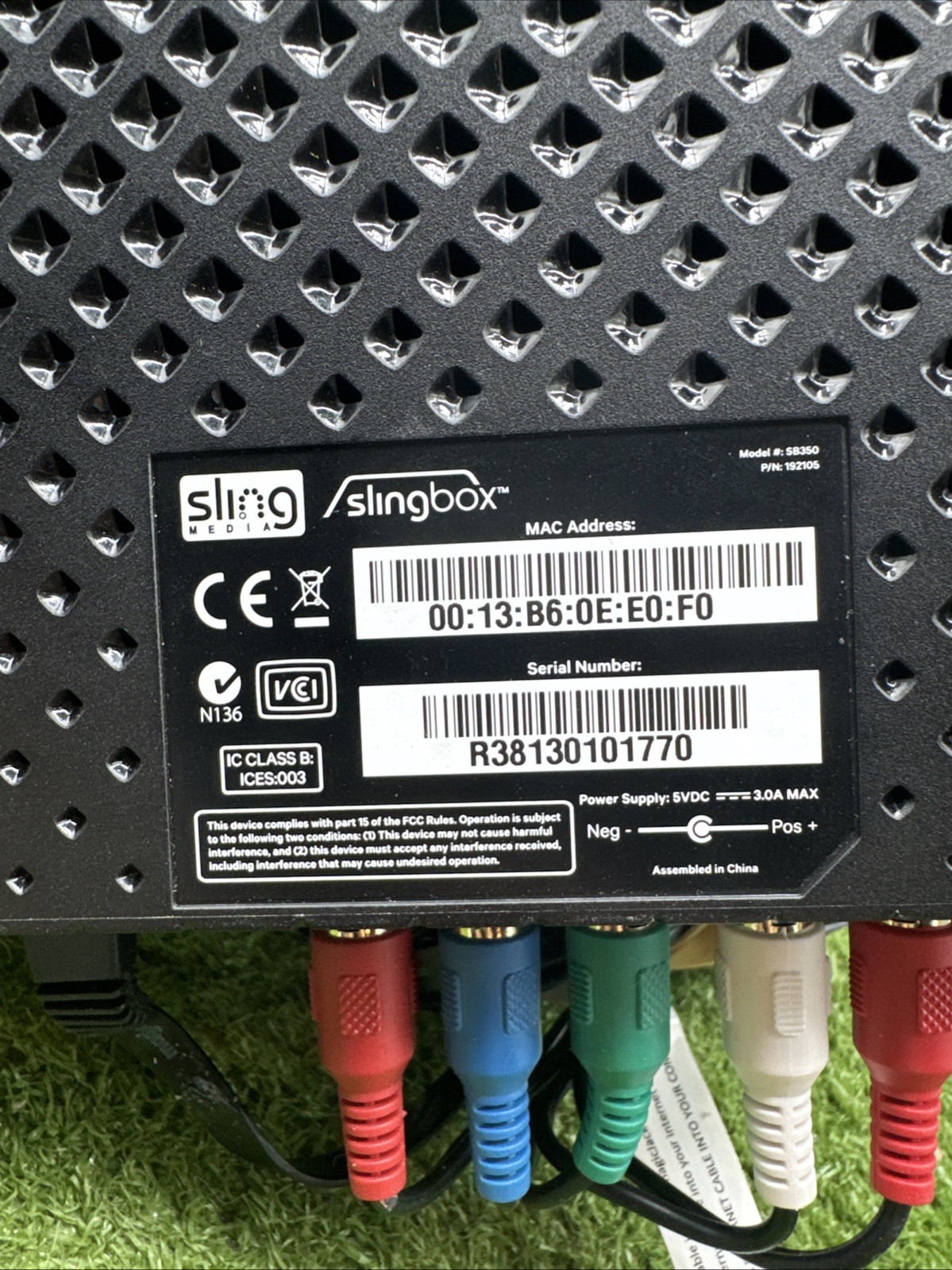 Sling Media Slingbox 350 SB350 HD TV Streamer Power Adapter. 11