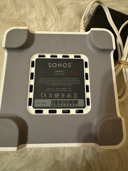 Sonos Connect Model S15 2nd Gen 2 Digital Media Player S2 Compatible Power Cable