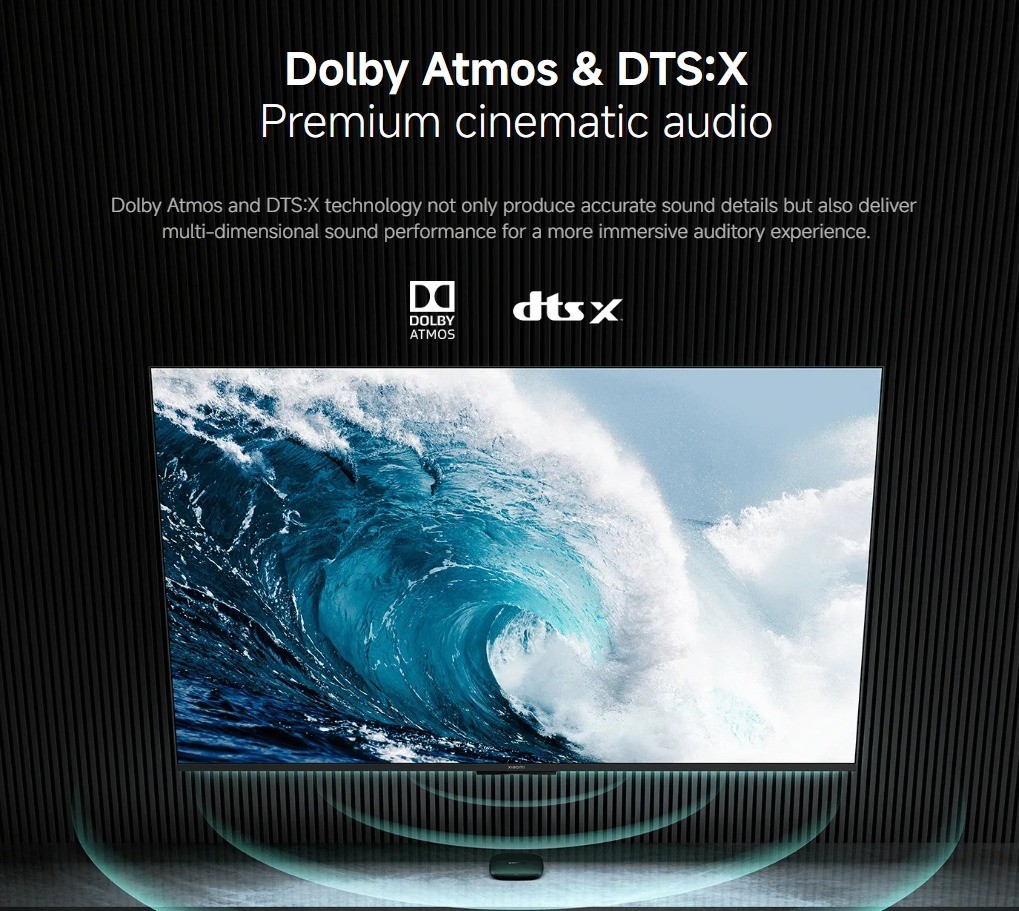 TV Box S (3rd Gen) 4K Ultra HD Streaming Device with Google TV, WiFi & Bluetooth