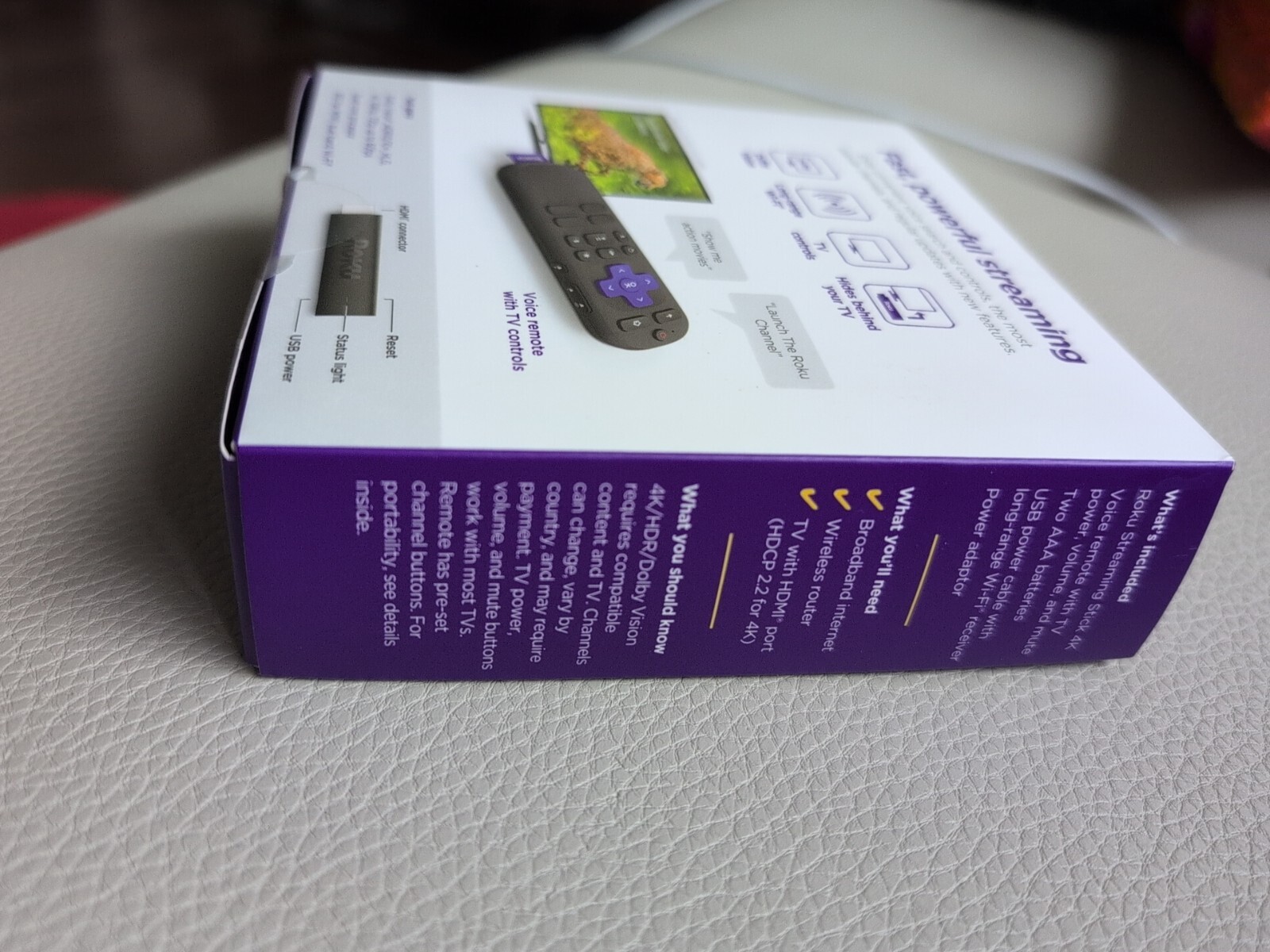 Roku Streaming Stick 4K 3820 HDR Media Streamer
