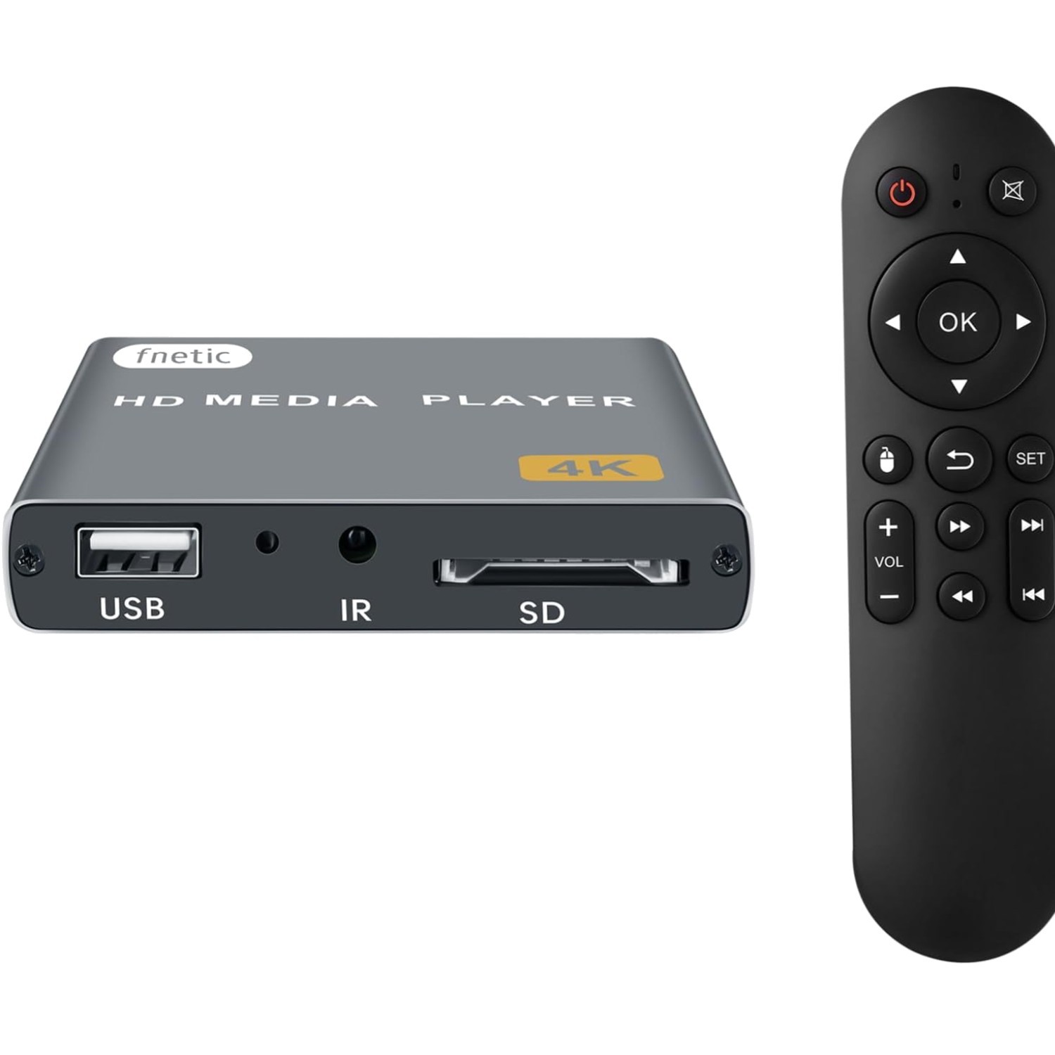 4K Digital Media Player, TV MP4 Video Player with HDMI/AV Output, Digital Sig…