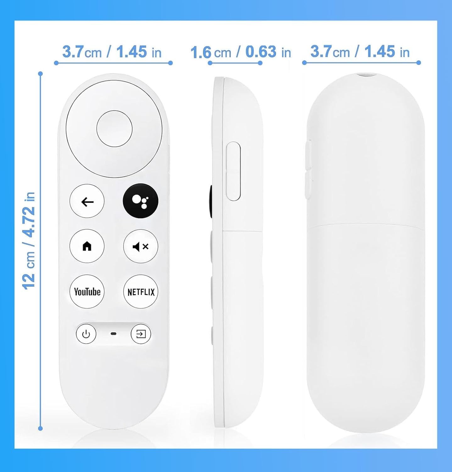 NEW Chromecast with Google TV (4K) – Snow (REMOTE ONLY)