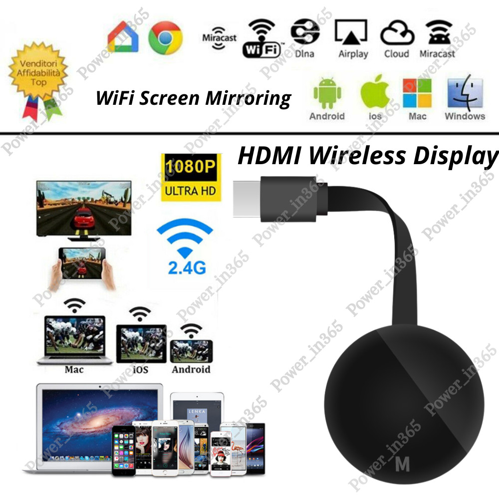HDMI TV WiFi Video Cast Wireless Media Video Streamer Dongle 1080P HD Receiver