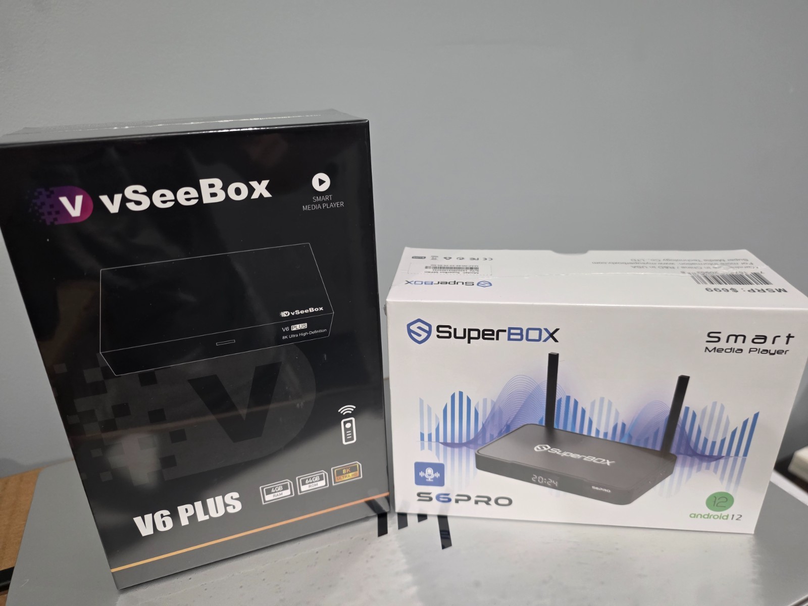 VSeeBox V6 Plus 64GB Android TV Box + Bonus SuperBox S6 Pro | Fast Shipping