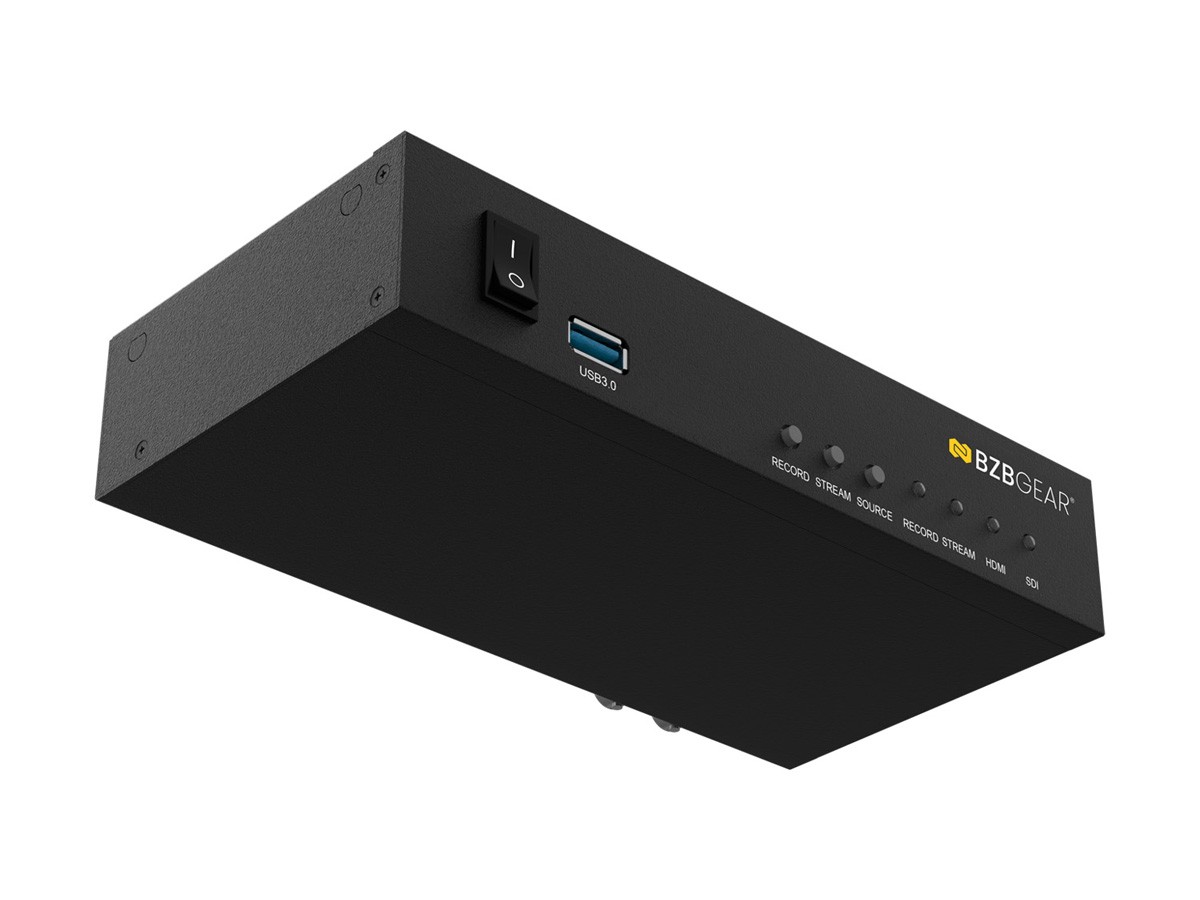 BZBGEAR 1 Channel SDI/HDMI Encoder/Decoder/Recorder w/ Audio/USB 3.0/NDI Support