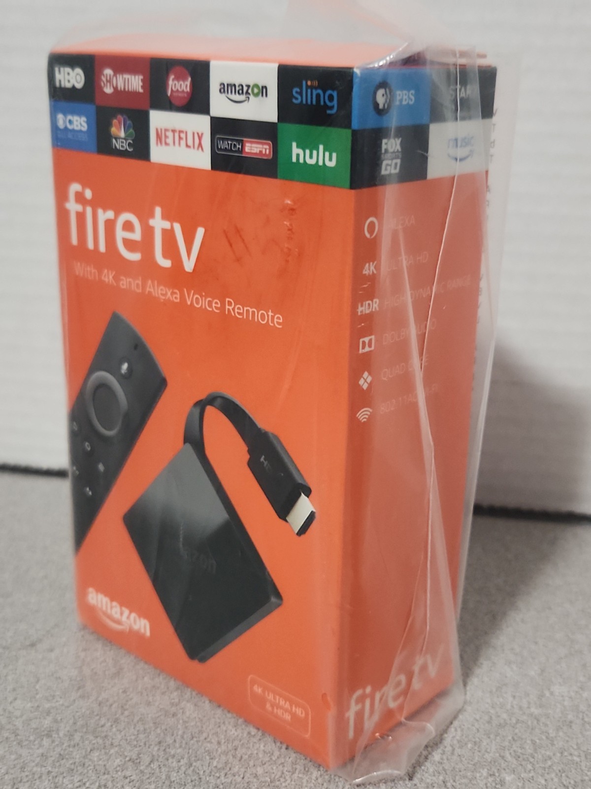 Amazon Fire TV 4K Ultra HD HDR Alexa Voice Remote Streaming Media Player