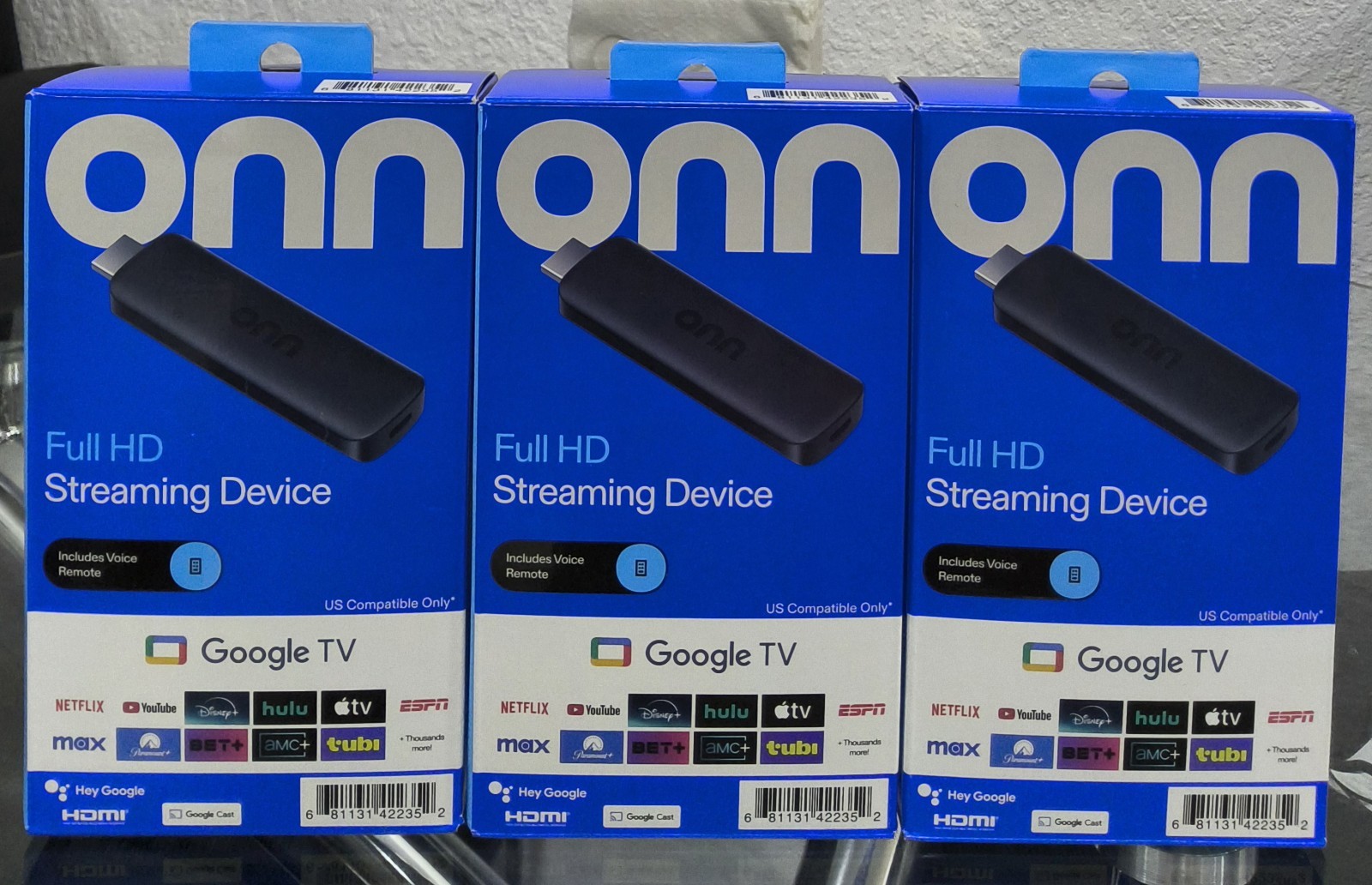Onn Full HD Streaming Device Google TV Smart TV Stick 2026 Sealed Remote