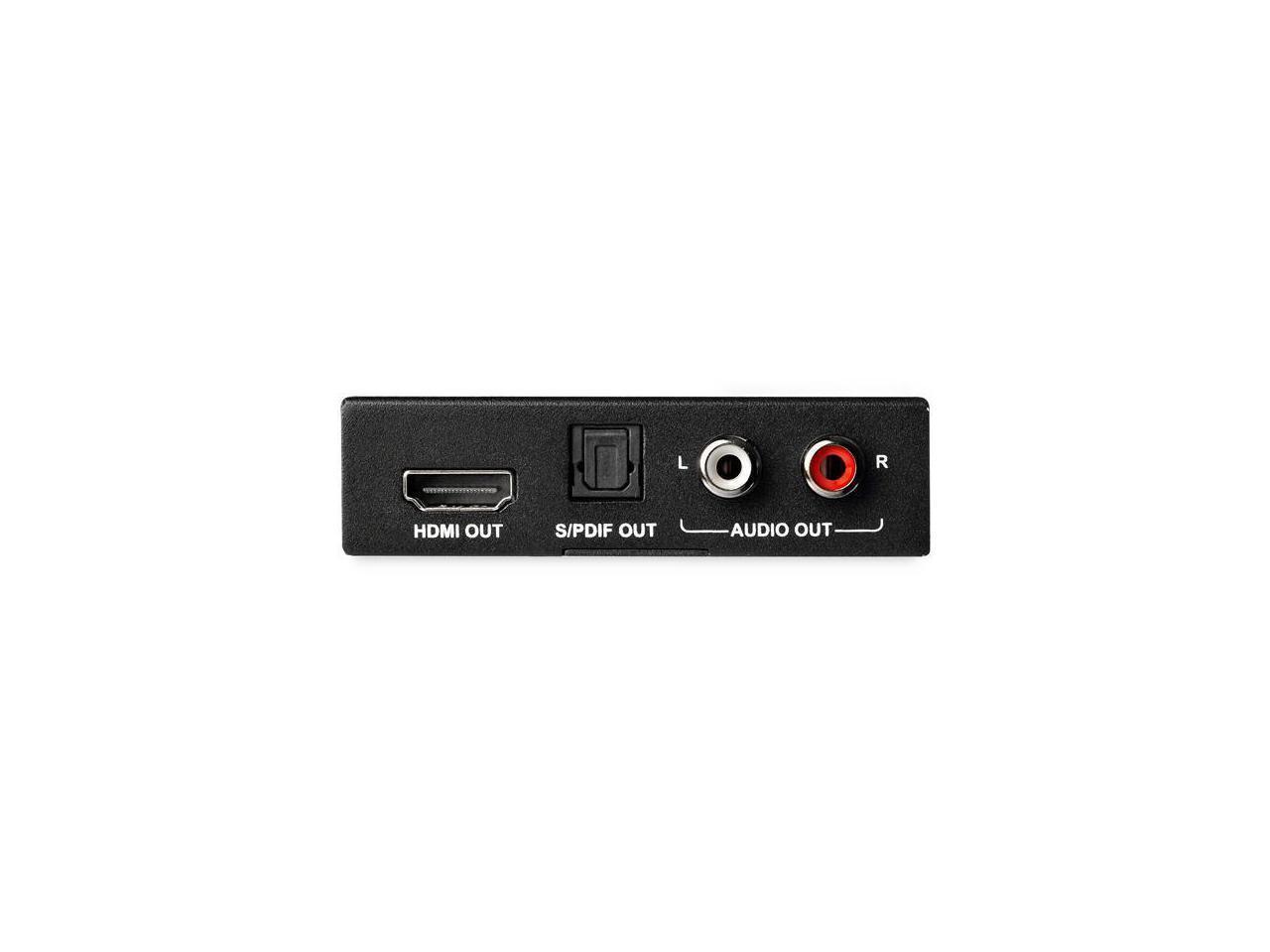 StarTech.com 4K HDMI Audio Extractor with 40K 60Hz Support – HDMI Audio De-embed
