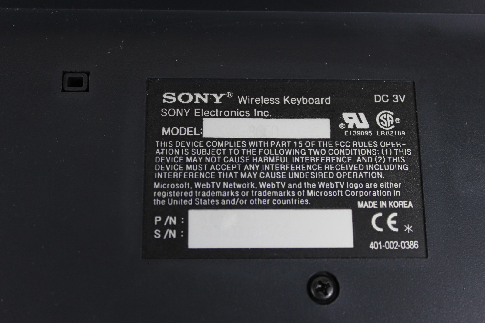 Sony Webtv Plus INT-W250 with Wireless Keyboard -KI-W250