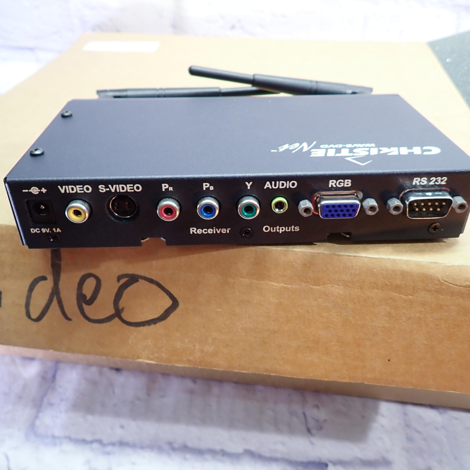 Christie WAVE-DVD Net WMS1000CRHR Wi-Fi AV Receiver Box Black USA 510-133-002