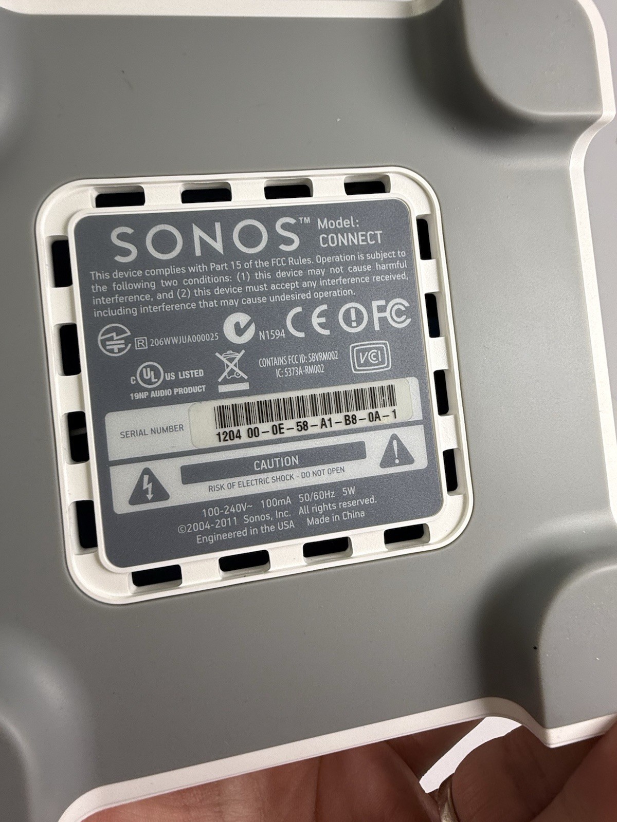 Sonos CONNECT + CONNECT:AMP Bundle S1 Audio Streamer Amplifier Tested Powers On