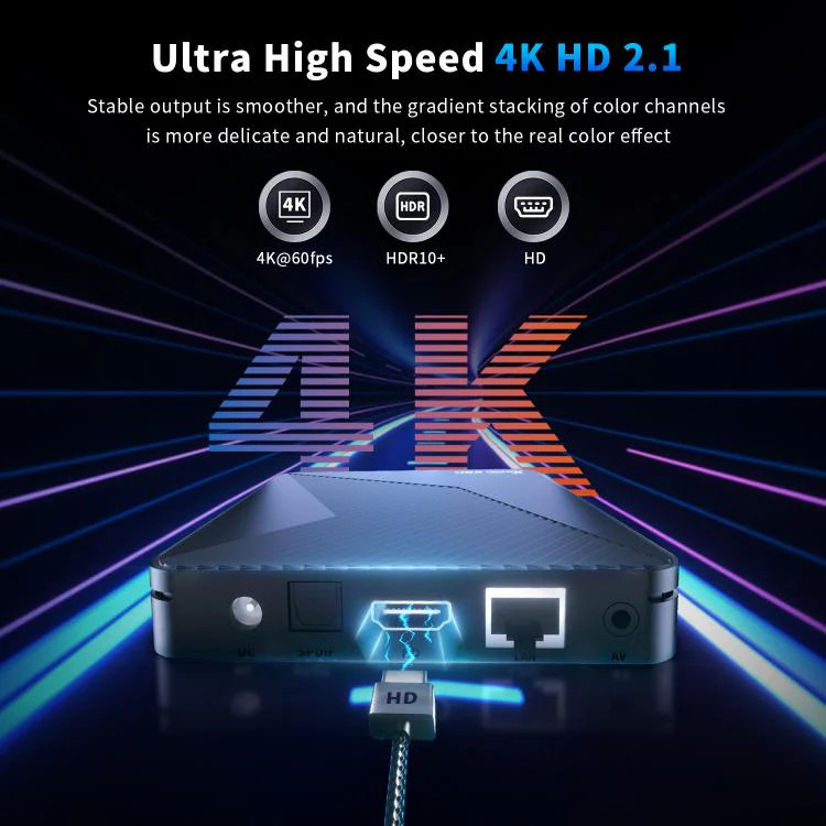 X88 Pro X5M Android 14.0 Smart TV Box, S905X5M 2.0GHz 64-bit Quad-core Cortex-A