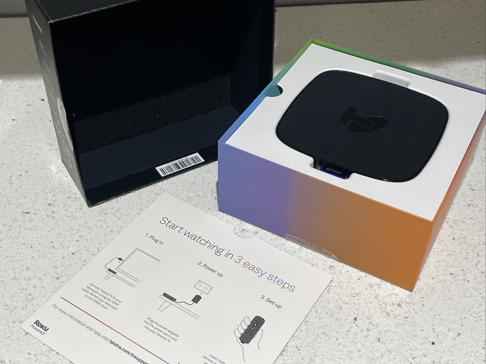 Telstra TV3 Roku 4701TL 4K HDR Media Streaming TVBox, Voice Control,