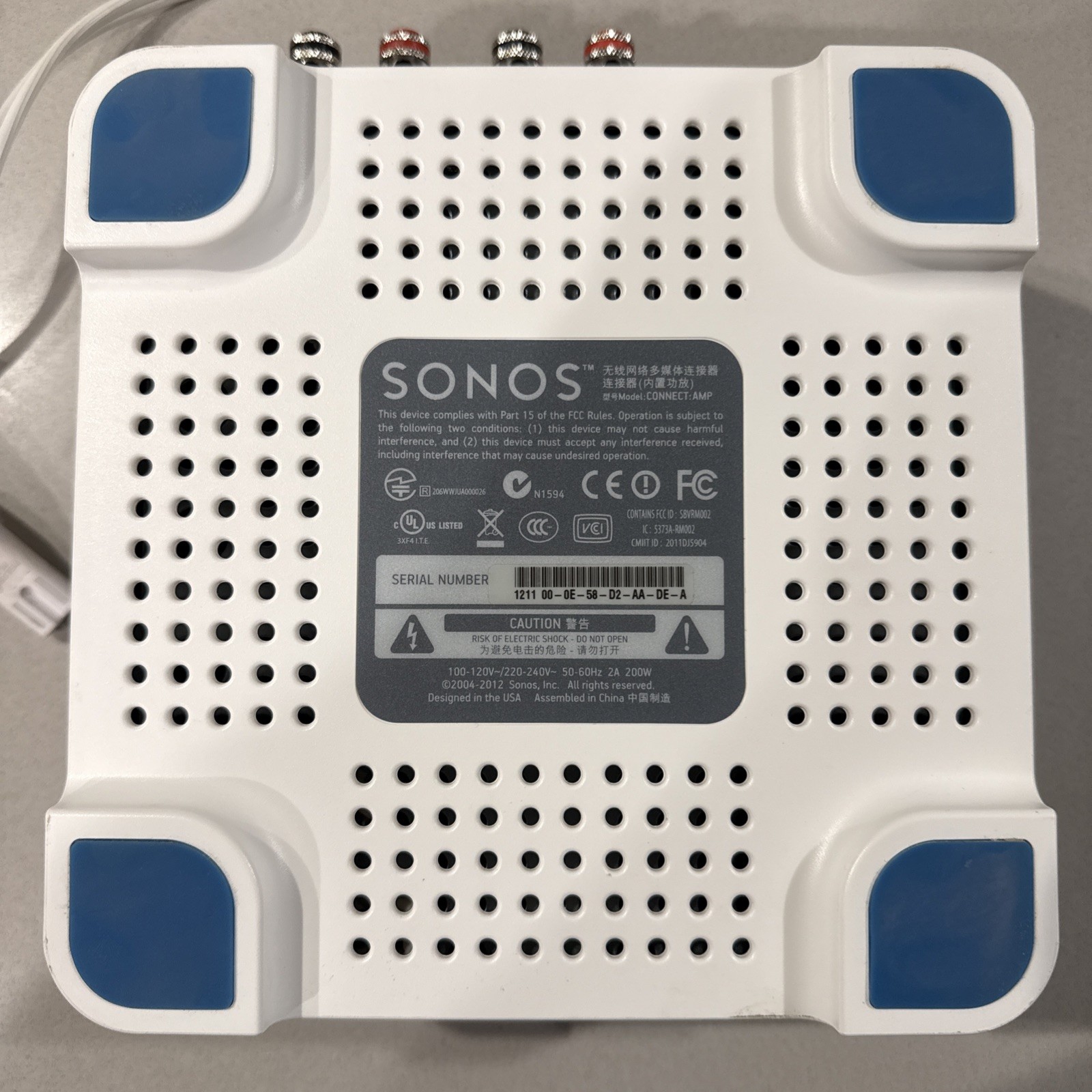 Sonos CONNECT:AMP Gen1 Wireless Amp WiFi – S1 Only