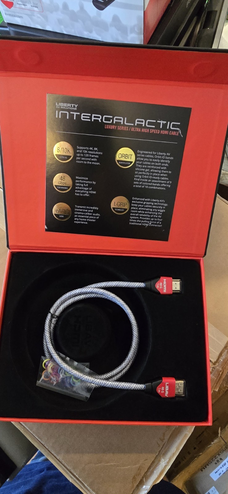 ULTRA HIGH SPEED HDMI CABLE 3.3ft/1m LIBERTY AV SOLUTIONS LUXURY SERIES IG-H01M