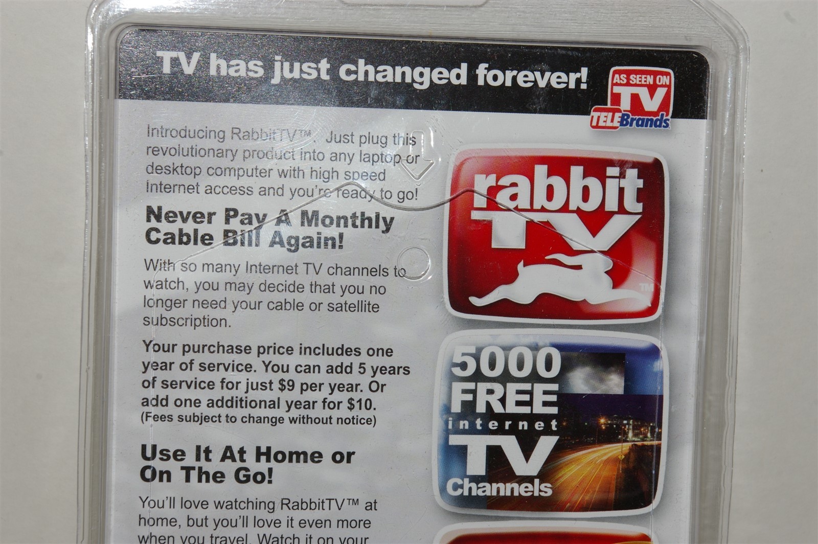 Rabbit TV As Seen On TV Streaming Media Player SEALED NEW