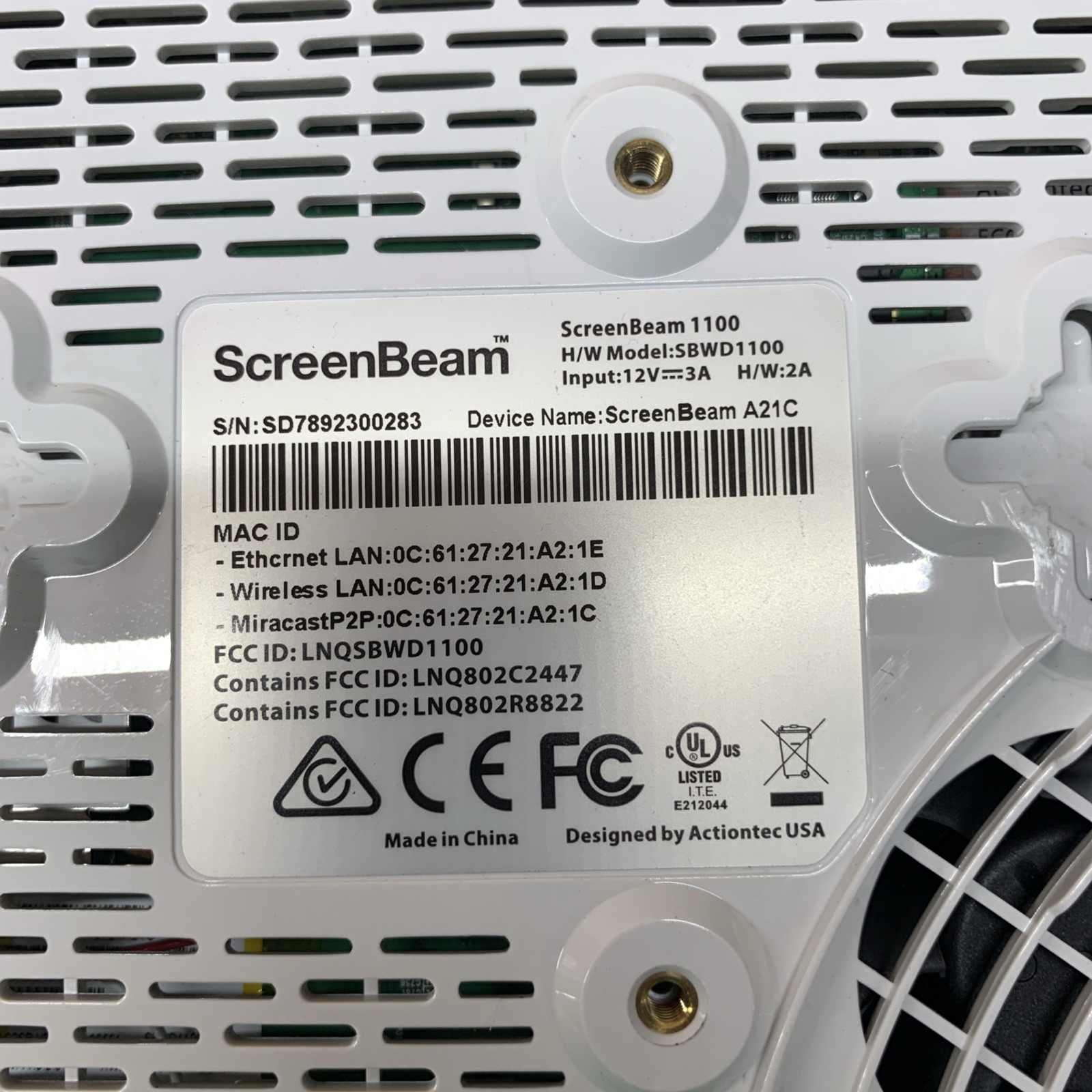 Screenbeam 1100 White Miracast Wireless Mac And PC Screen Mirroring – TESTED
