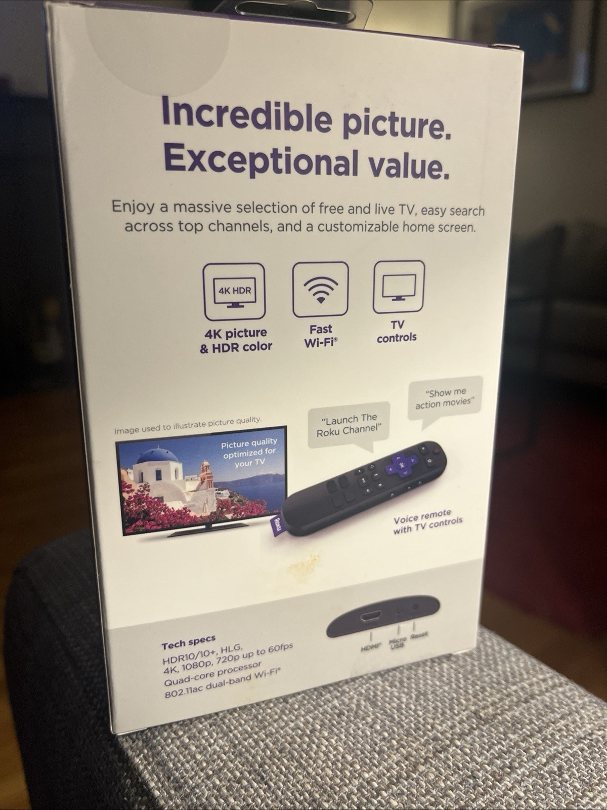 Roku Express 4K+ Media Streamer ~ 3941R2. New Inbox/Unopened.