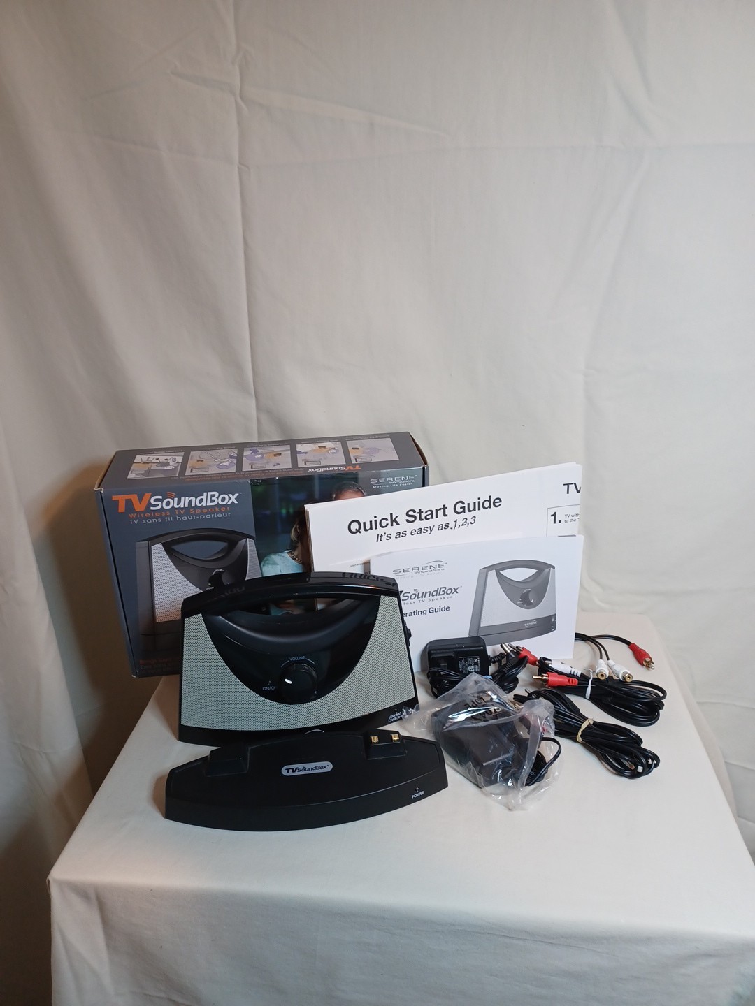 Serene Sereonic TV-SoundBox TV Sound Box Rechargeable Base.
