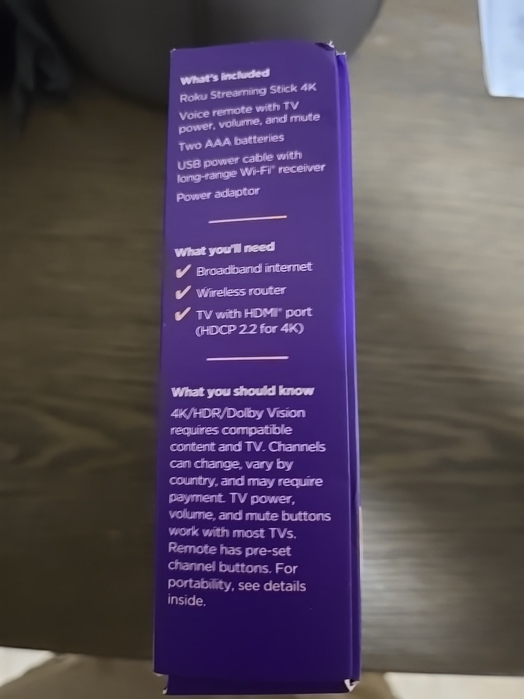 Roku Streaming Stick 4K/HDR/Dolby Vision Streaming Device with Roku Voice Remote