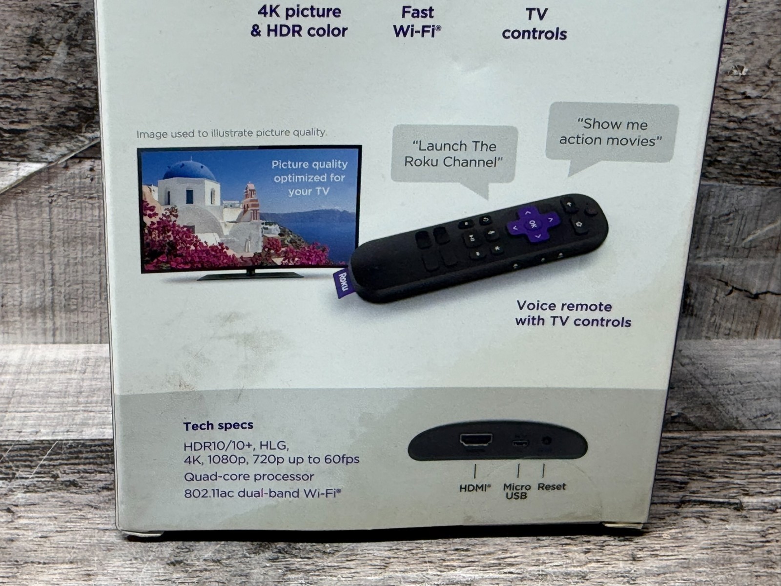 Roku Express 4K+ 3941R2 Streaming Player HDR Voice Remote HDMI Wi-Fi Black