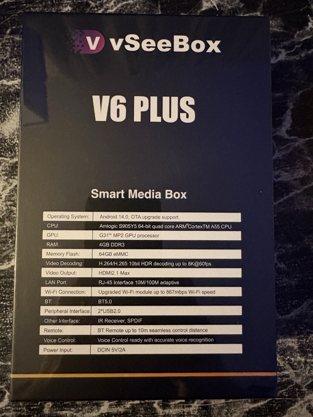 veesee V6 Plus box