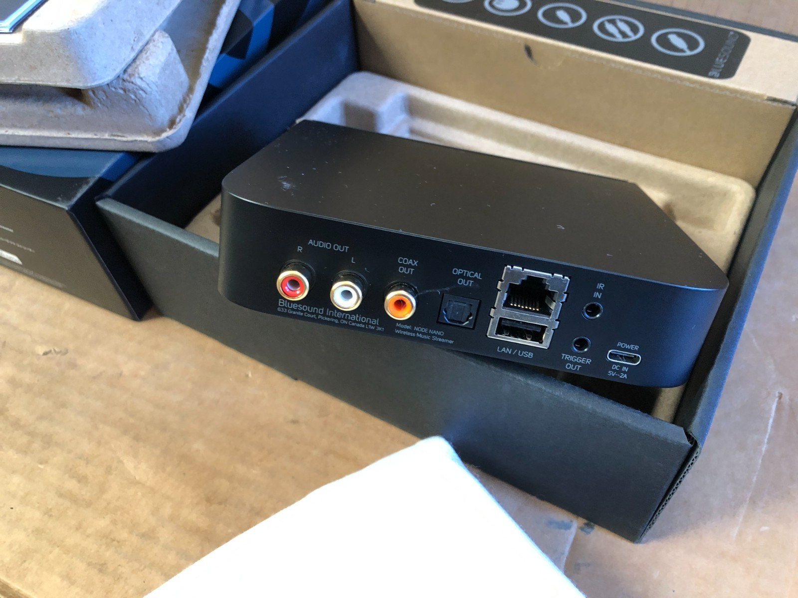 Bluesound NODE NANO Wireless Multi-Room Hi-Res Media Streamer – Black New