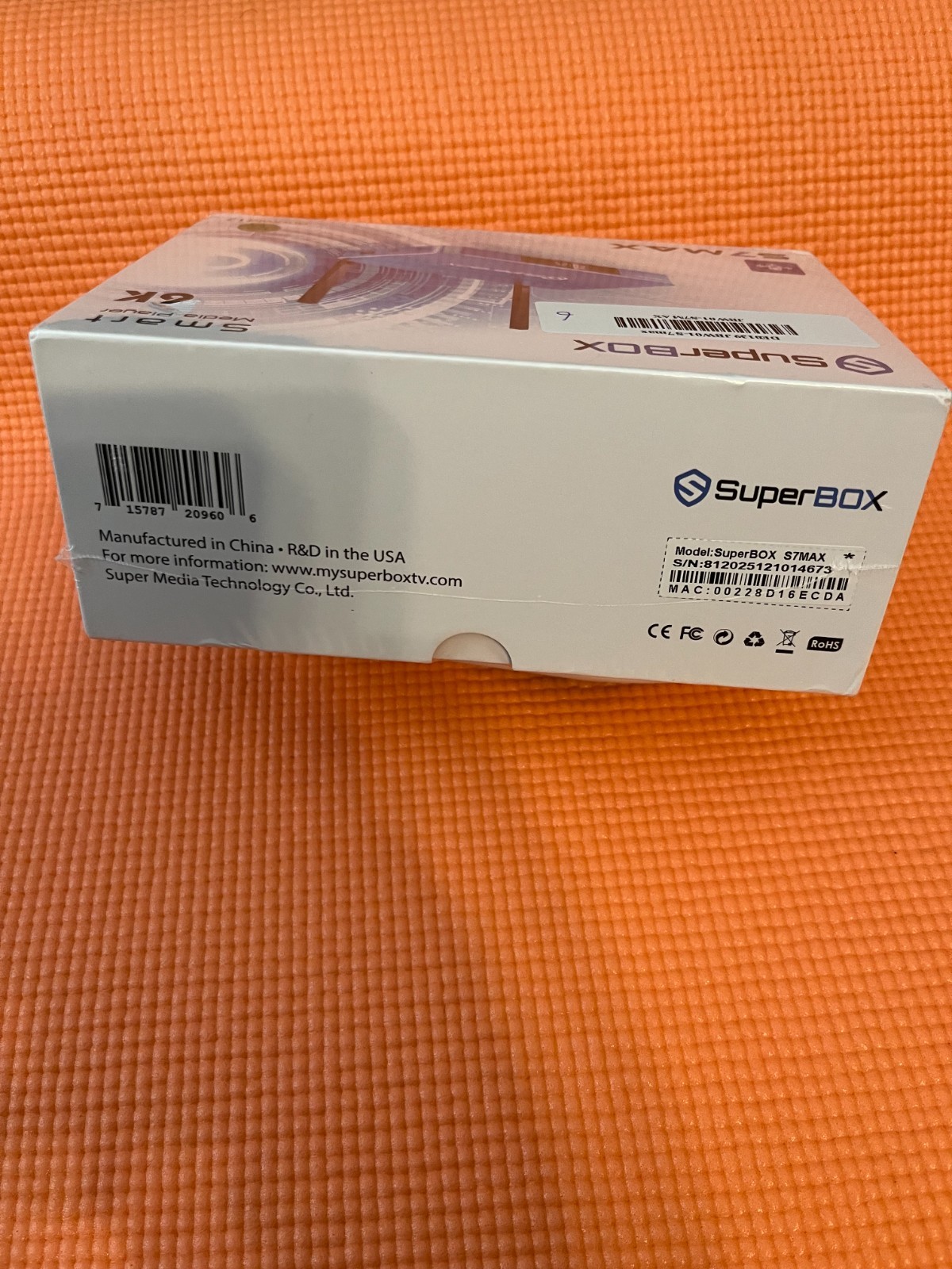 SuperBOX S7MAX ( NEW & UNOPENED ) – STREAMING SMART MEDIA PLAYER