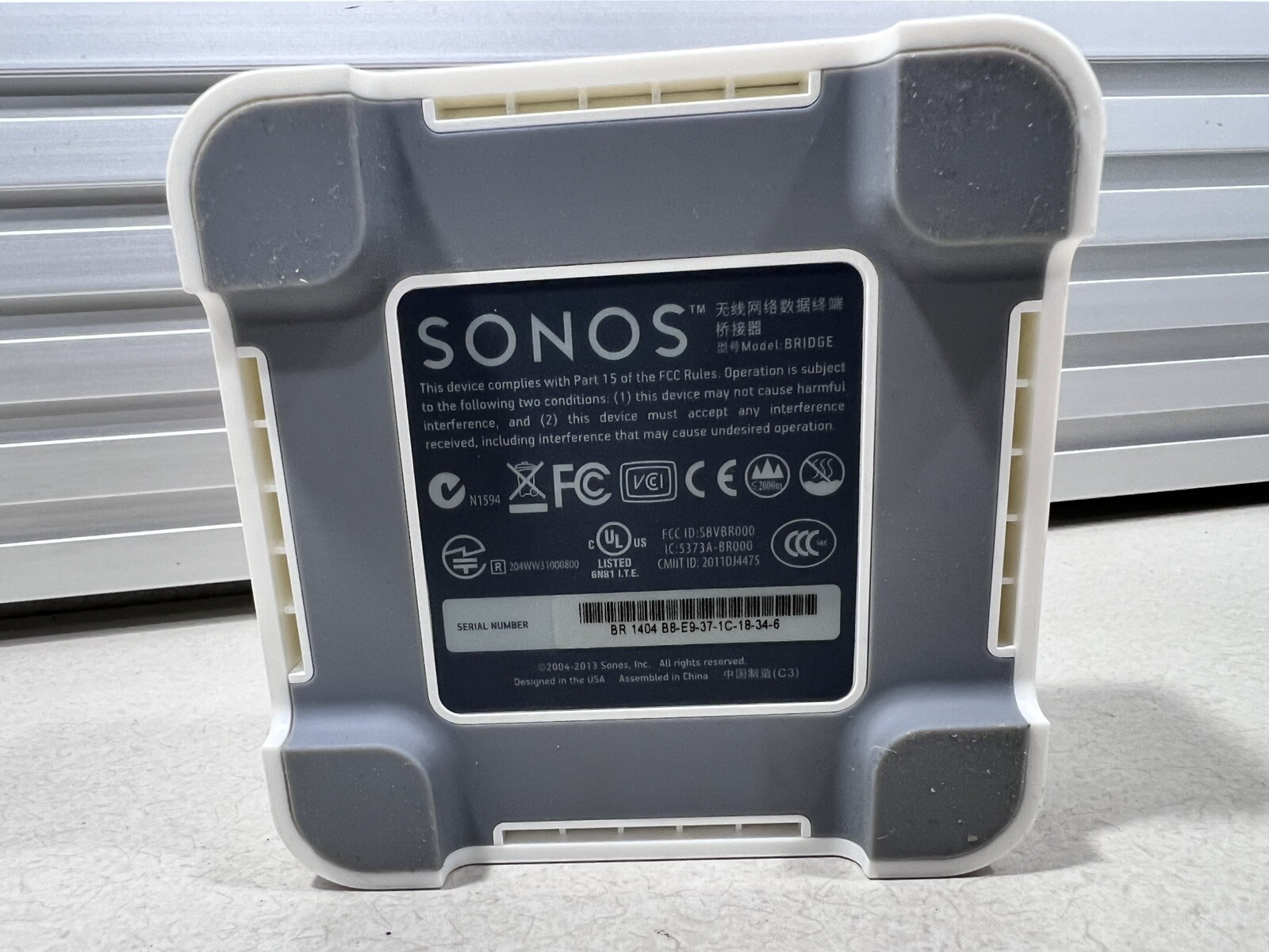 Sonos Bridge Wireless Network Model BRIDGE – White with AC Adapter