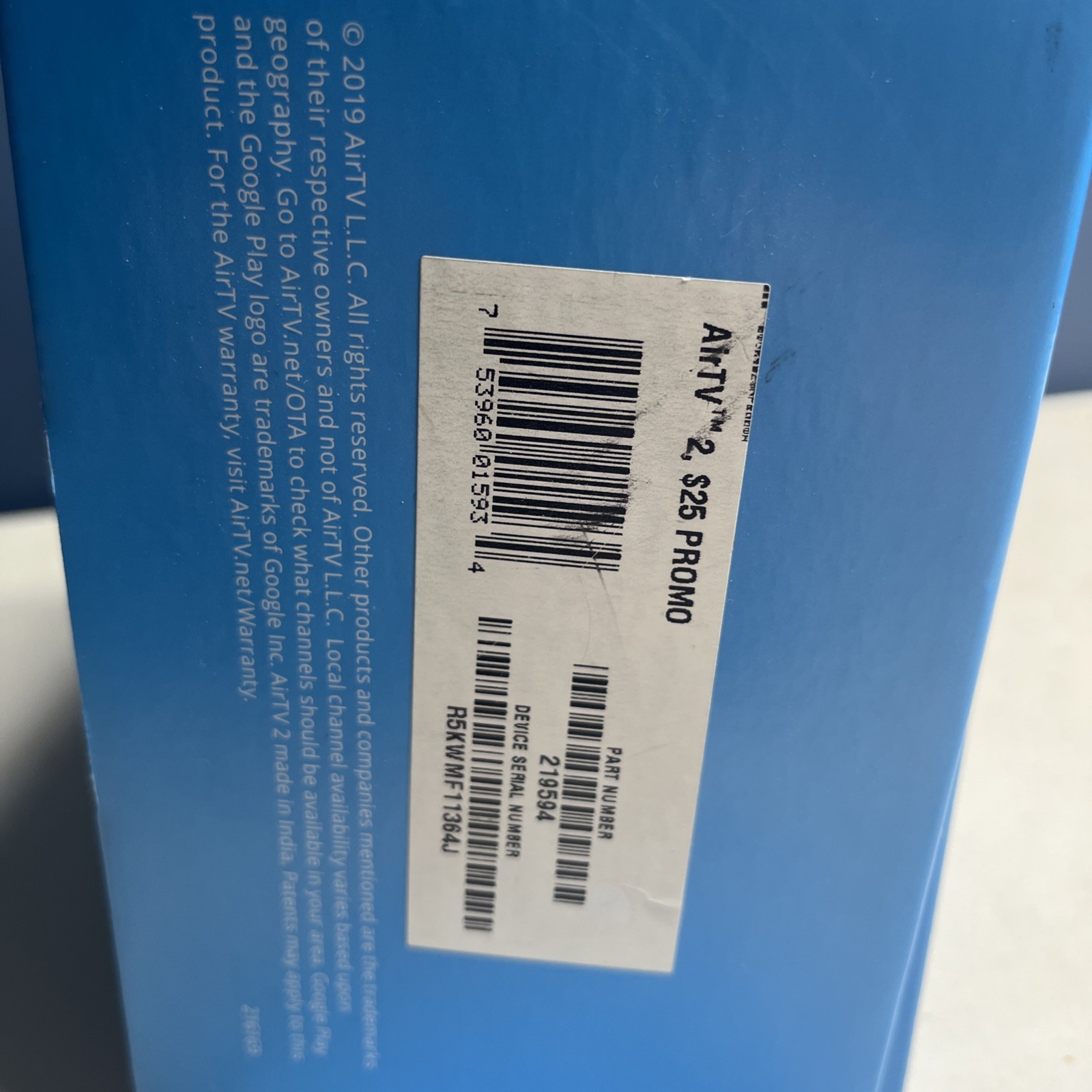 AirTV 2 Media Streaming Player (New) (Never Used)