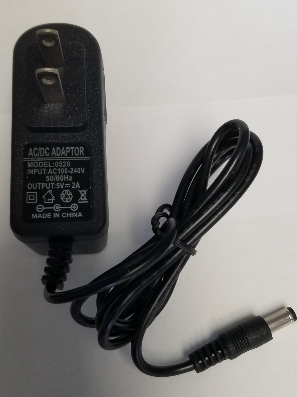 USA AC DC Adapter For LED Light Strips with output of 5V / 2A 5.5mm x 2.1mm