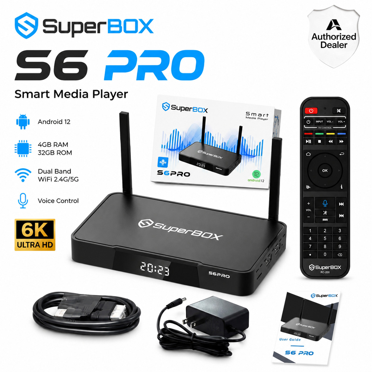SuperBox S6 Pro BOX – Authorized Distributor – Free Shipping Android 12