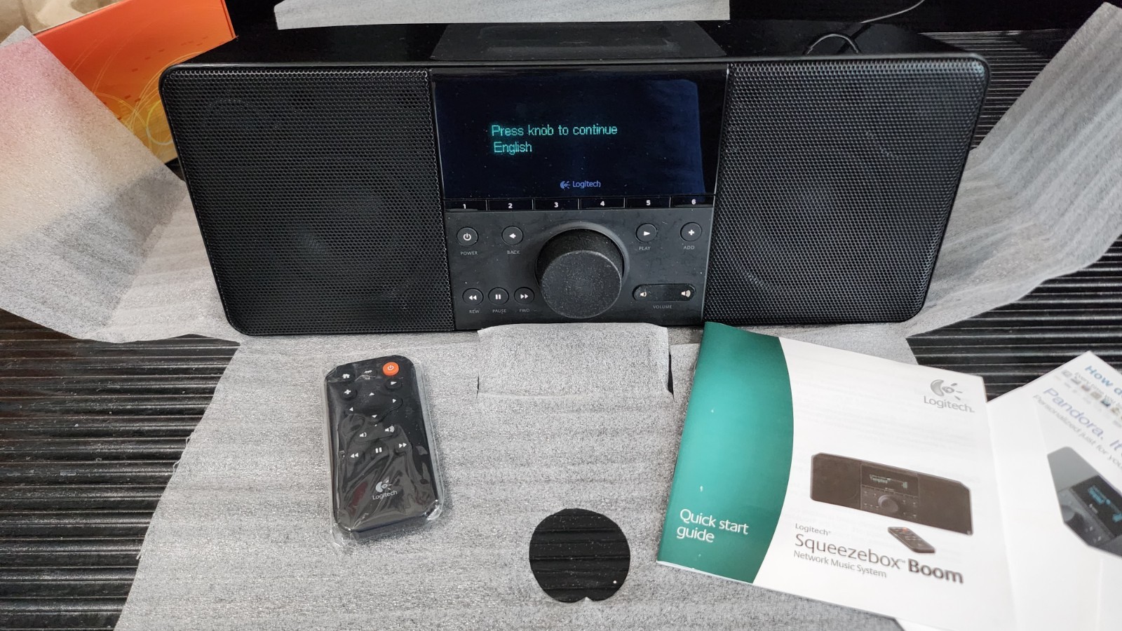 Logitech Squeezebox Boom Wi-Fi Music Player – Excellent Condition