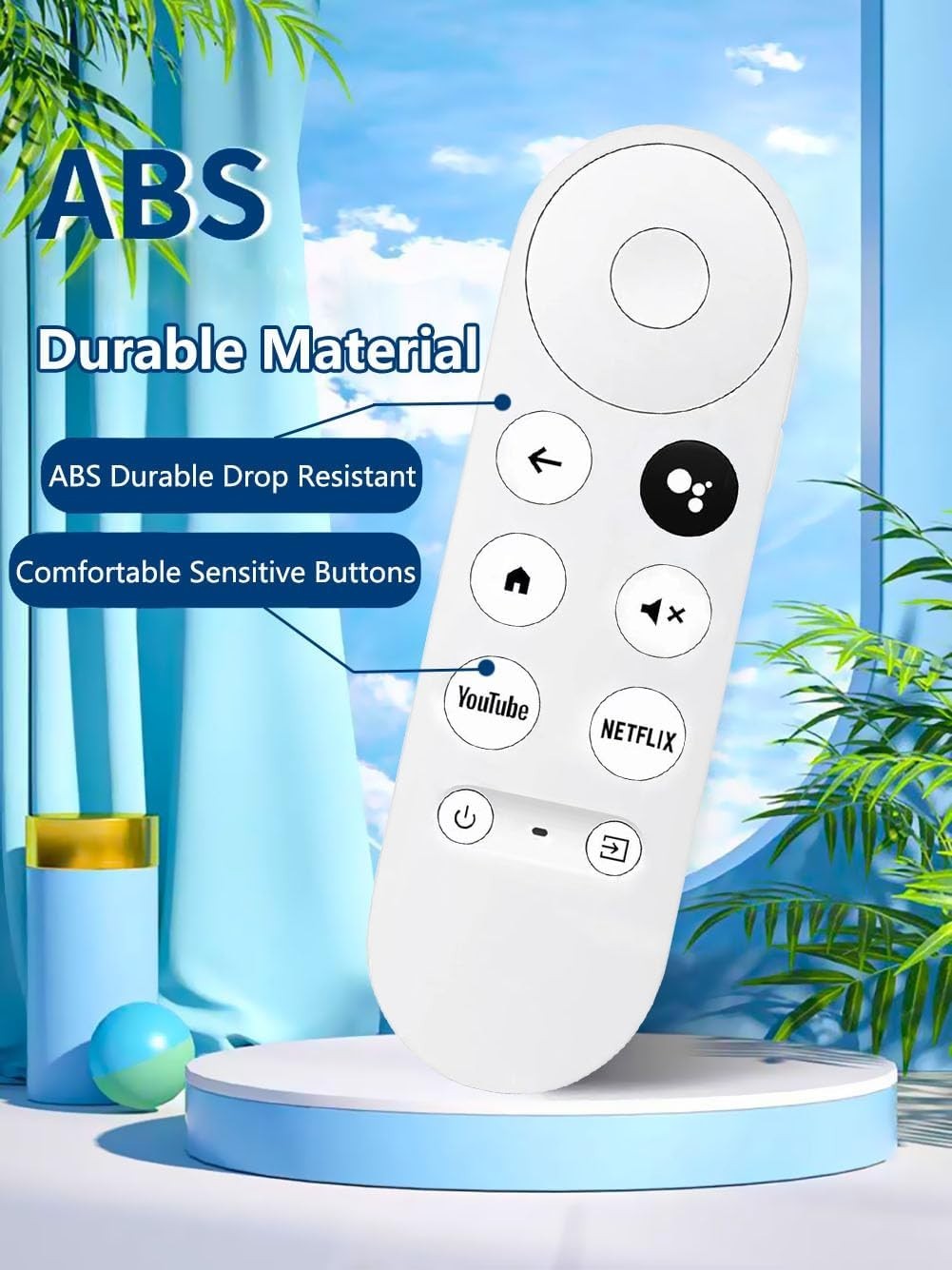 NEW Chromecast with Google TV (4K) – Snow (REMOTE ONLY)