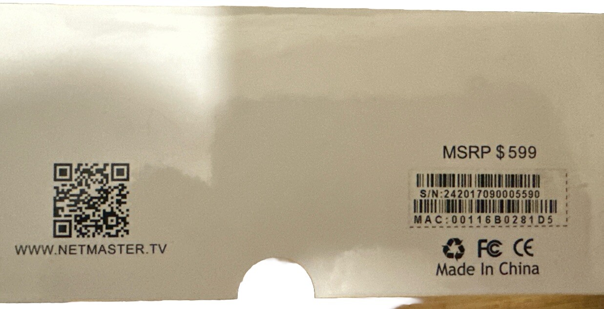 Netmaster 4K Black Streaming Media Center – N4K