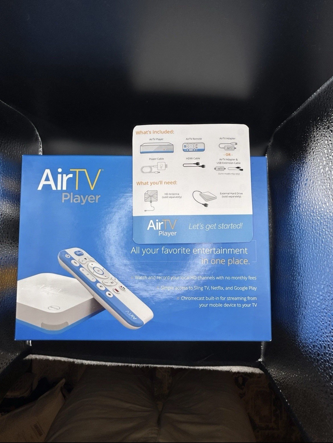 Programmed Air TV Player (Similar to Fire Stick & Onn) Dual Tuner Used in Box