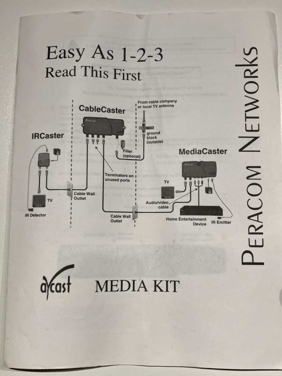 Peracom AVCast Media Kit MK-1000N + Extras