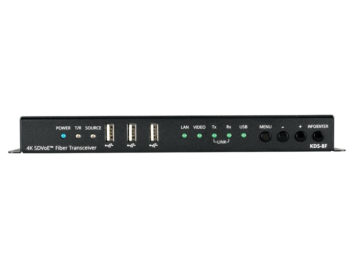 Kramer KDS-8F SDVoE Fiber Video Transceiver 4K60 HDR USB/RS232/IR