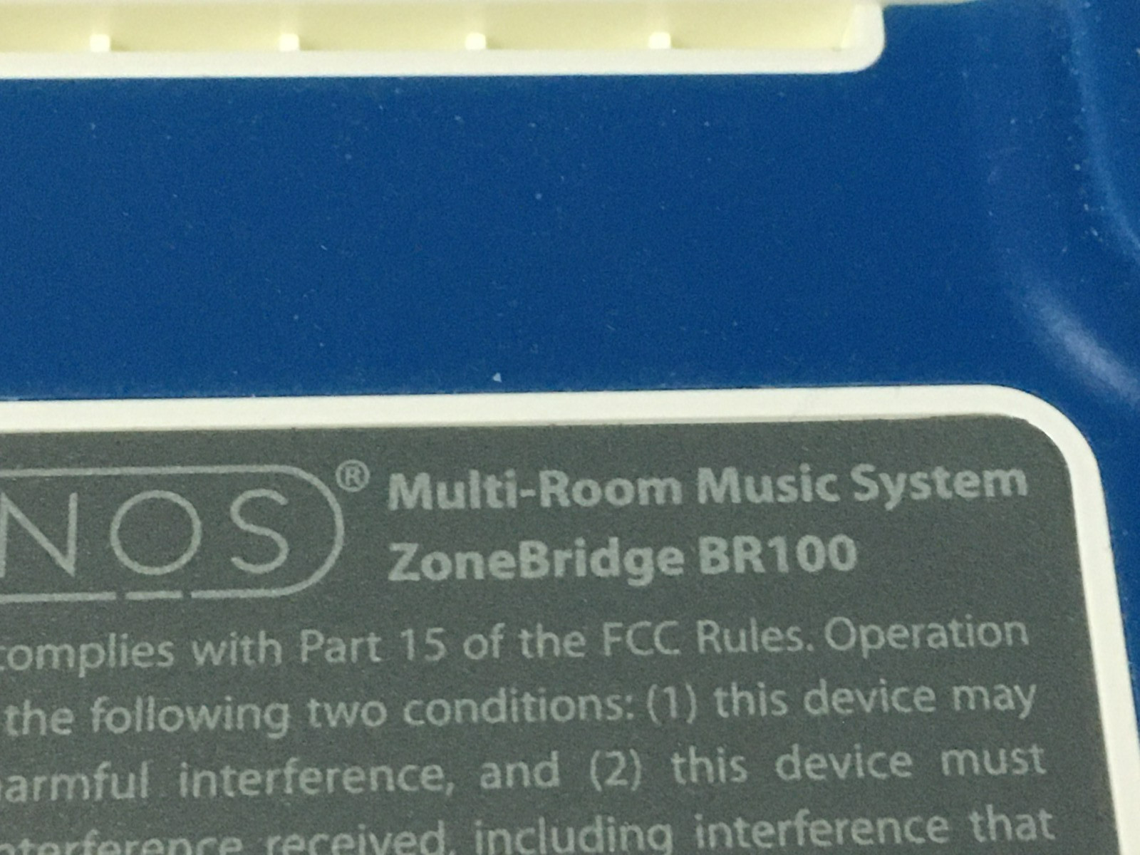 Sonos ZP80 Receiver, BR100 Bridge, and CR200 charging Dock and Remote