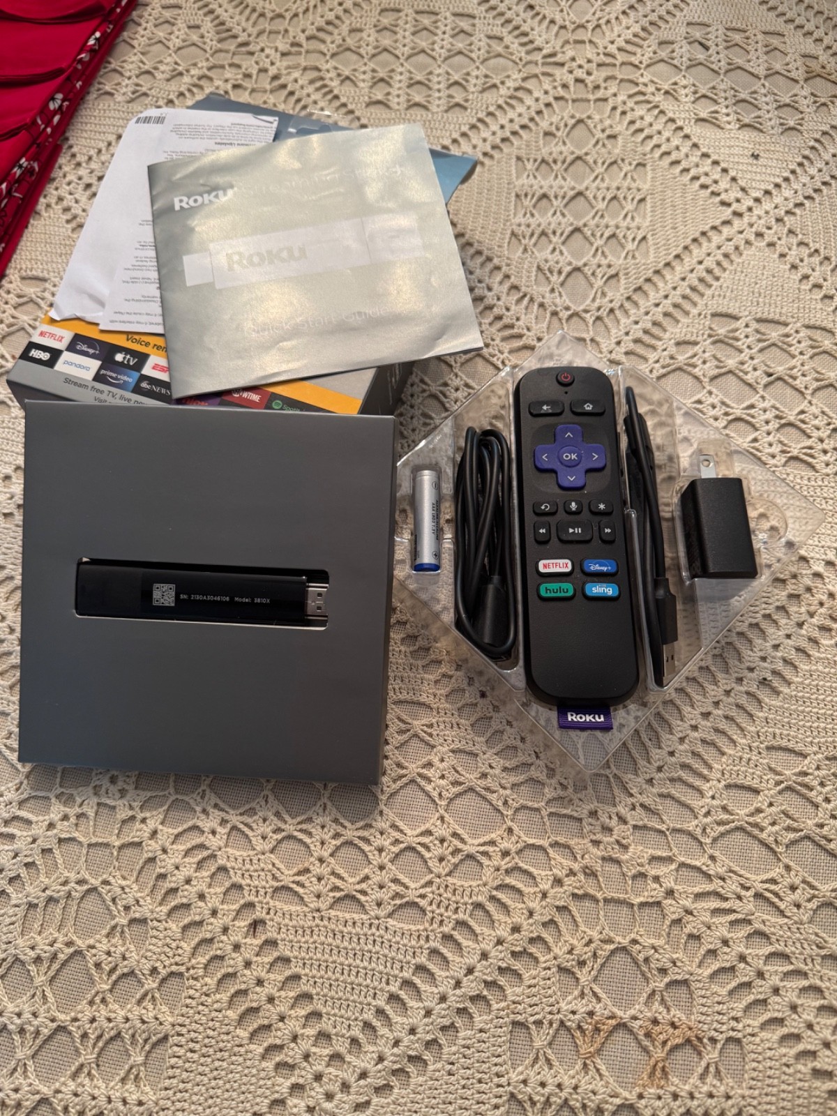 Roku Streaming Stick+ 3810R 4K Streaming Media Player with Voice Remote (Sealed)