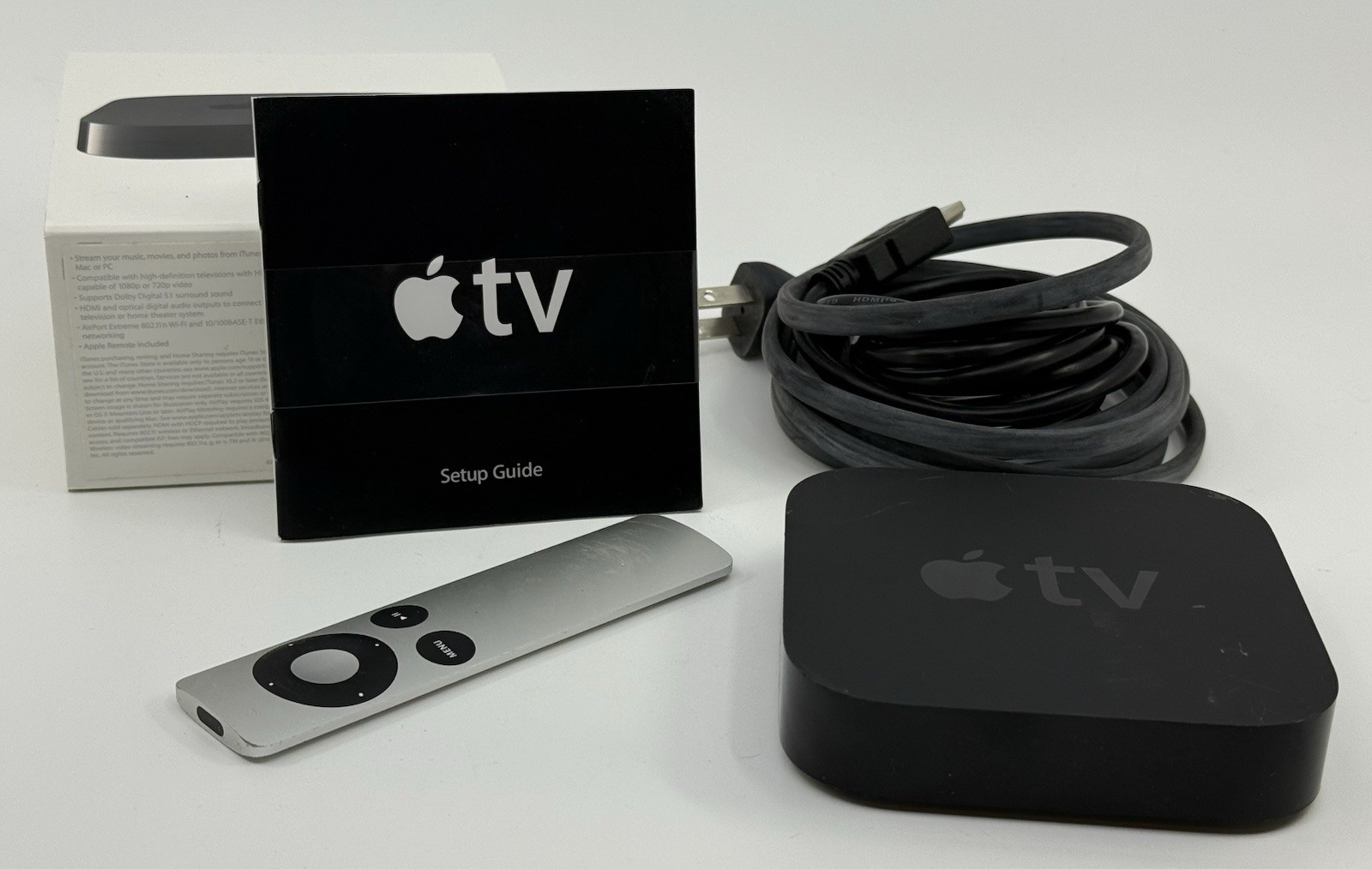 Apple TV 3rd Gen (Rev A) A1469 – Complete In Box – AirPlay & Optical Audio Hub